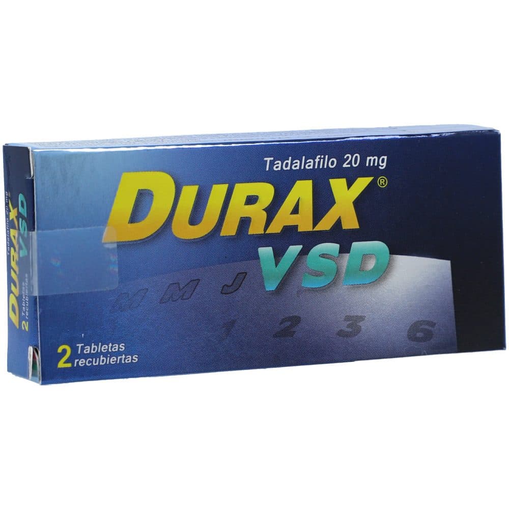 Durax Vsd 20Mg Caja X 2 Tabletas Recubiertas
