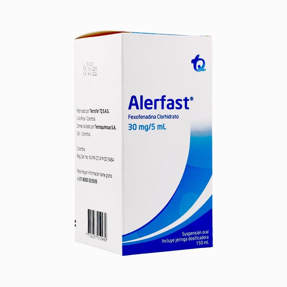 Alerfast Suspensión Oral 30Mg/5Ml(0.6%) Frasco X 150 Ml