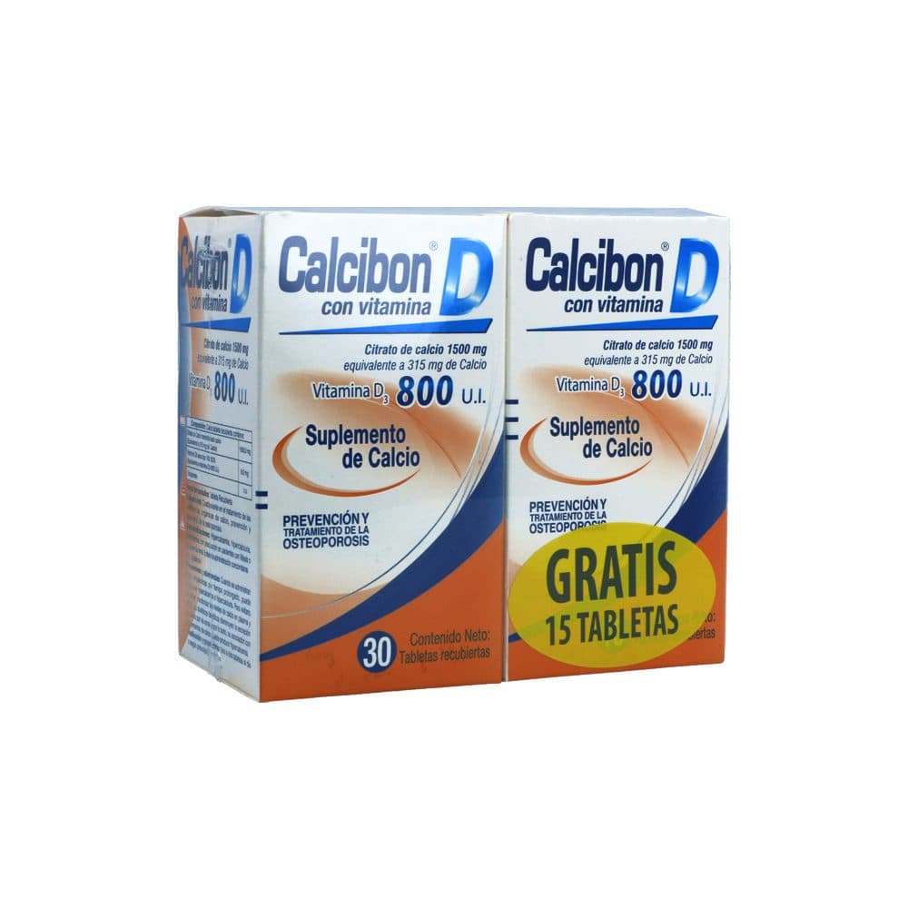 Calcibon D 800Ui Tableta Recubierta Frasco X 30