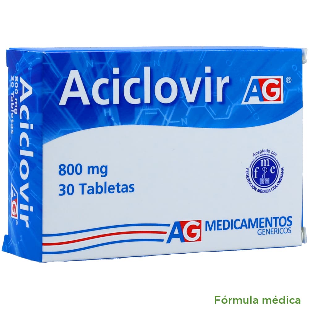 Aciclovir 800Mg Tab Caj X 30 American Generics S.A.S.