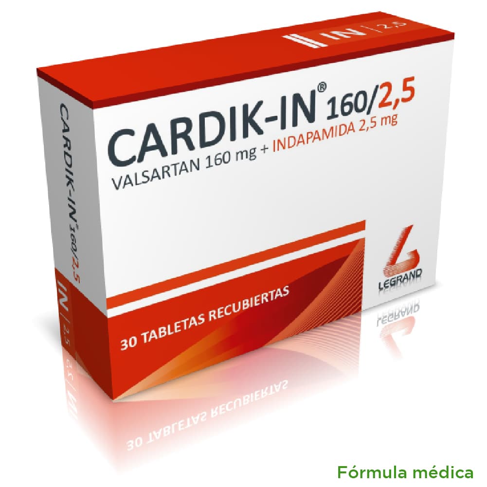 Cardik In (2.5+160)Mg Tabletas Recubiertas Caja X 30