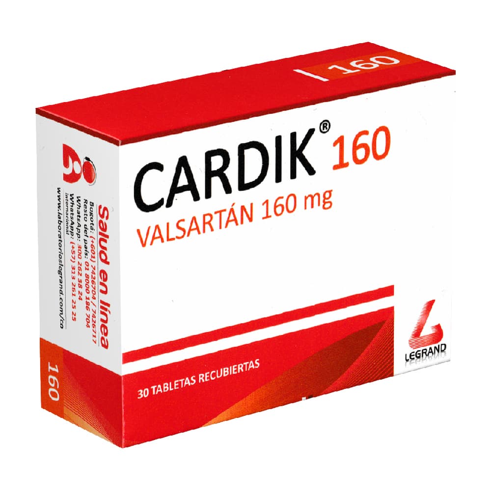 Cardik 160Mg Tableta Recubierta Caja X 30