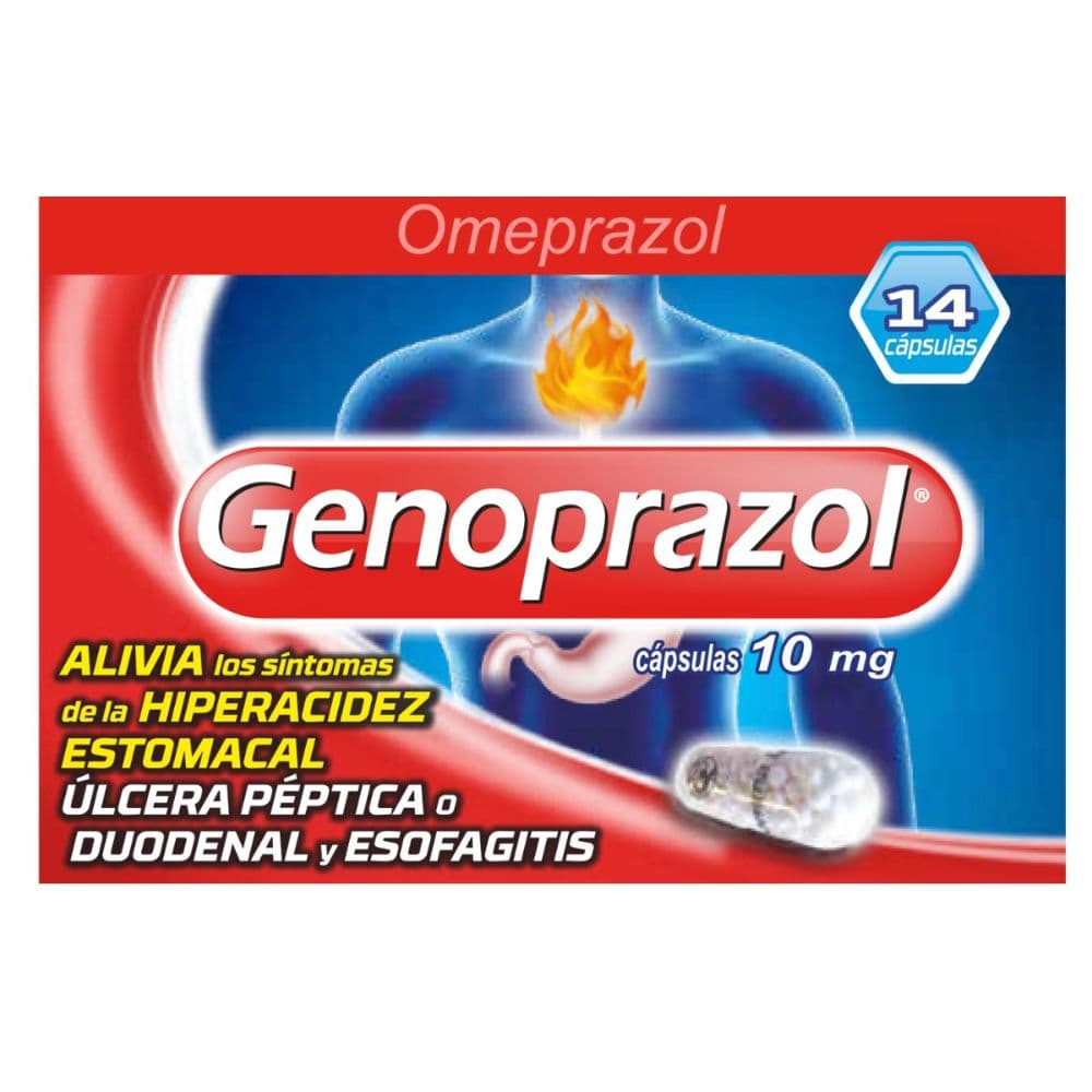 Genoprazol Caja 14 Cápsulas 10 Mg