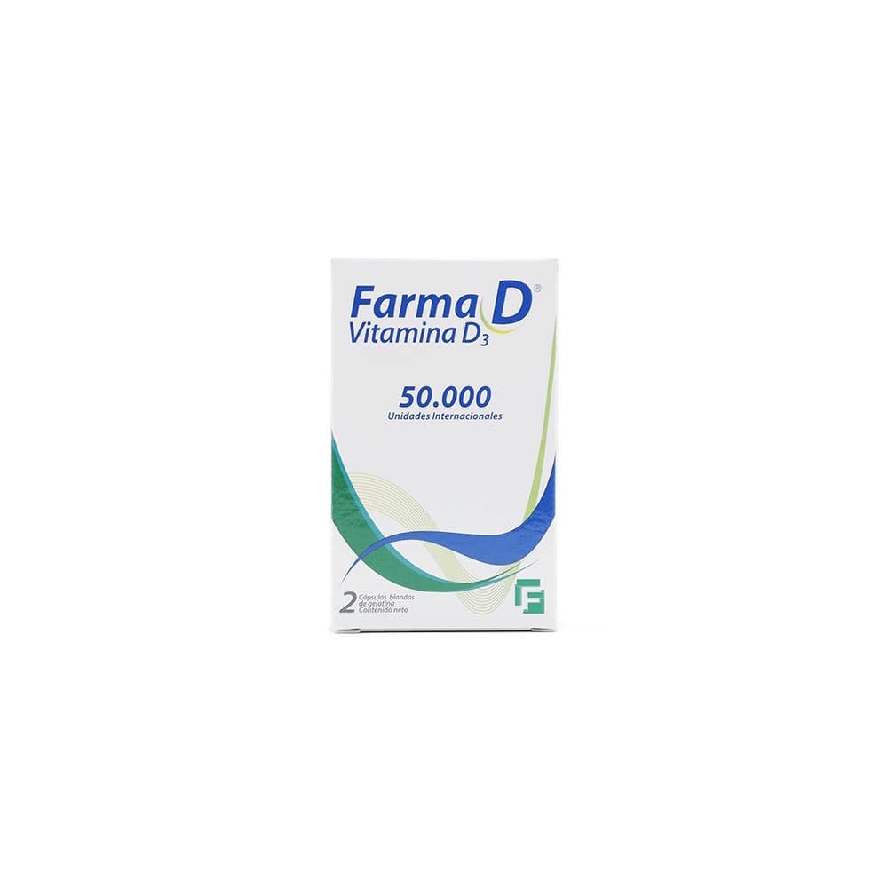 Farma D 50000Ui Cap Bland Caj X 2