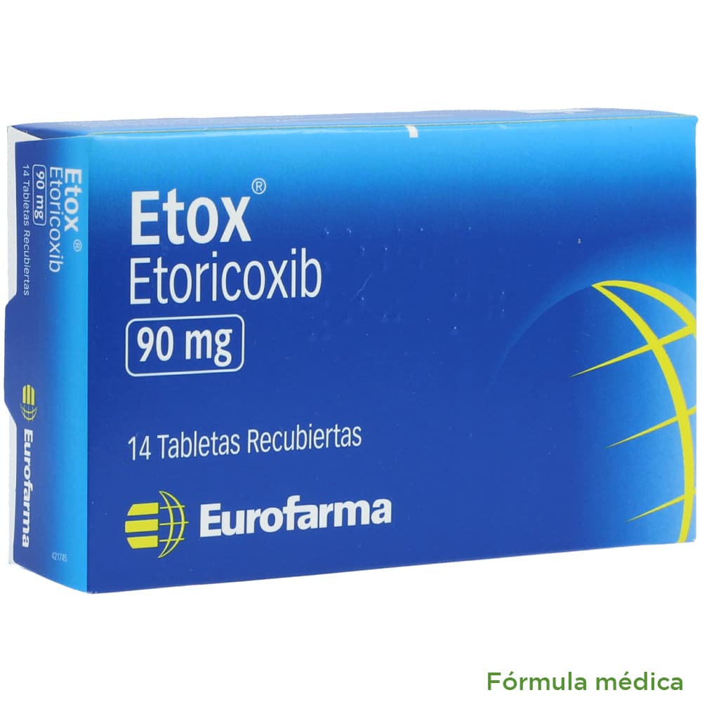 Etox Tabletas Recubiertas 90Mg Caja X 14
