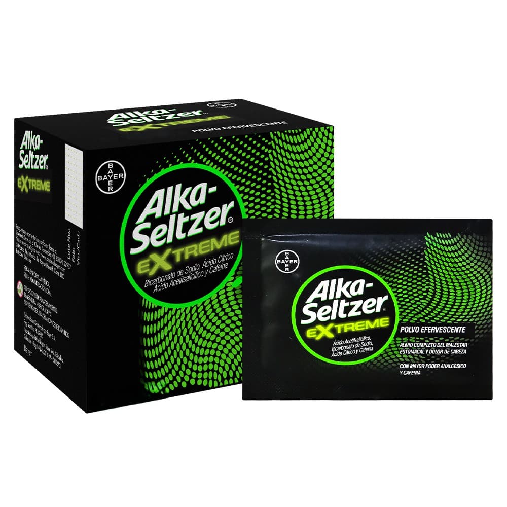 Alka Seltzer Sobre Frac (500+1000+1400+65)Mg Tableta Efervecente