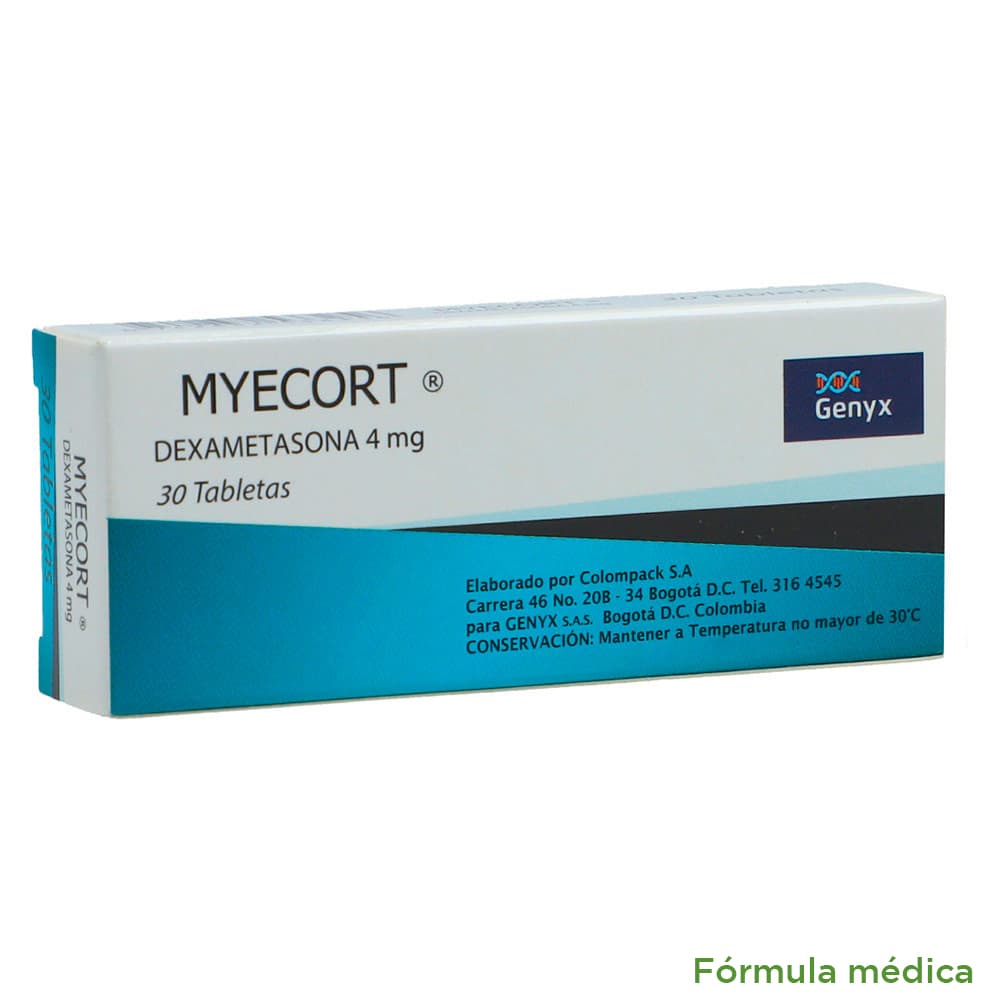 Myecort Tabletas 4Mg Caja X 30
