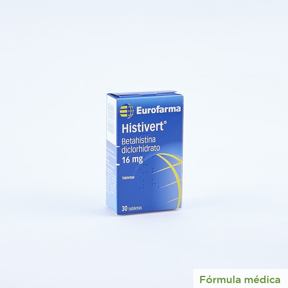 Histivert Tabletas 16Mg Caja X 30