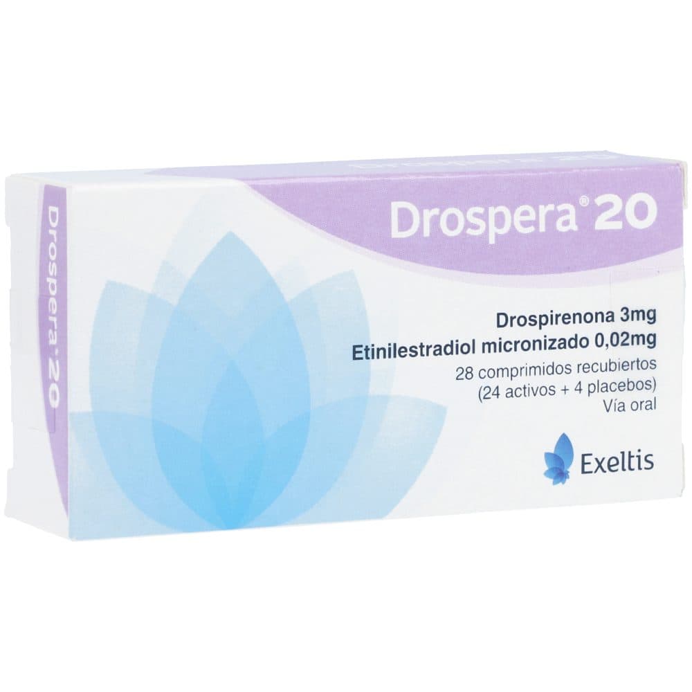 Drospera 20 Tabletas Recubiertas+ 4 Placebo (3+0.02)Mg Caja X 28