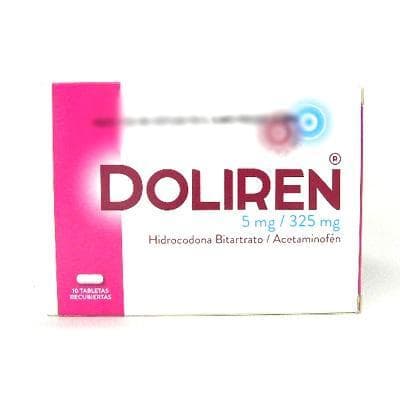 Doliren Tabletas Recubiertas (5+325)Mg Caja X 10