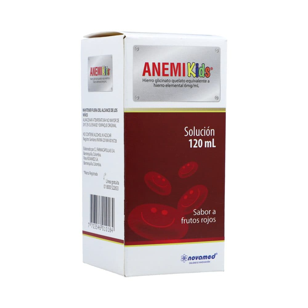 Anemikids 600Mg Frasco X 120 Ml Solución Oral