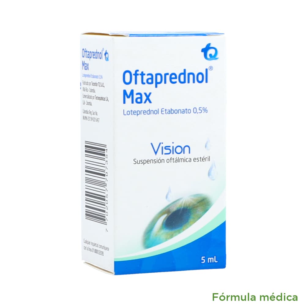 Oftaprednol Max 5Mg/Ml(0.5%) Suspension Oftamologica Frasco X 5Ml