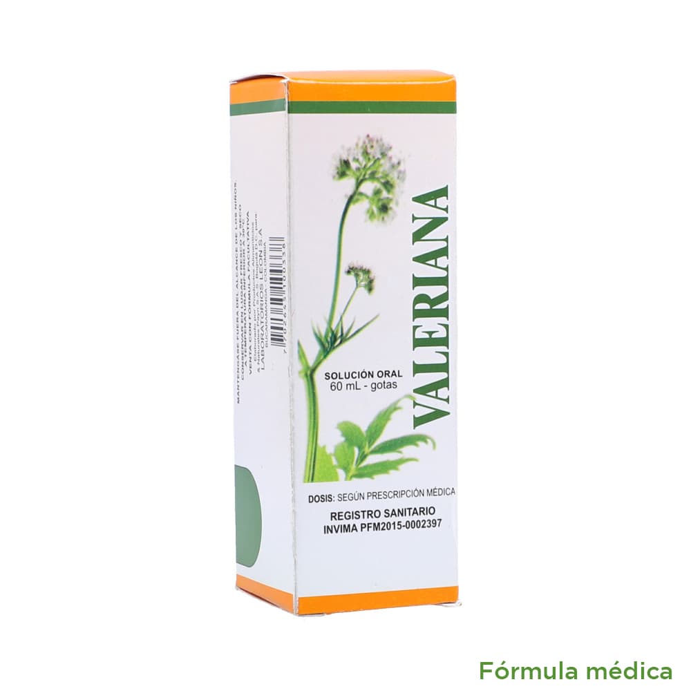 Valeriana Solución Oral Frasco X 60 Ml
