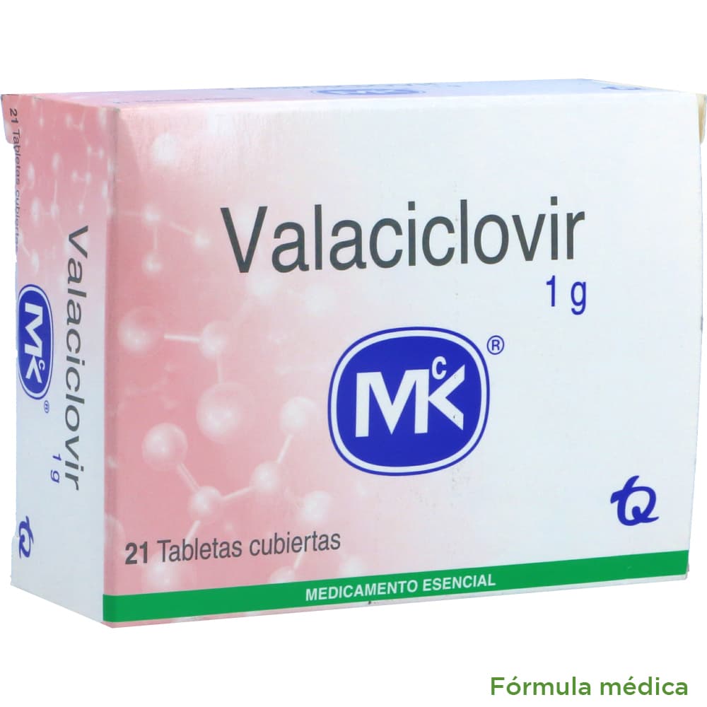 Valaciclovir Tabletas Recubiertas 1 Gr Caja X 21