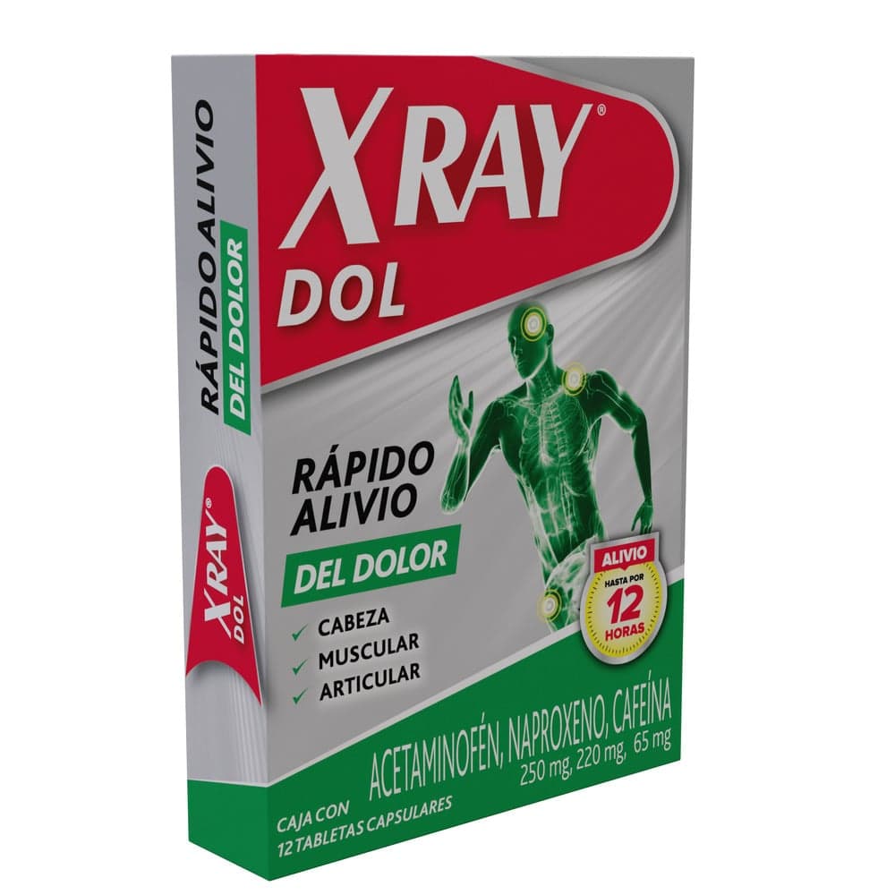 X-Ray Dol Alivio De Dolor E Inflamación 12 Cápsulas