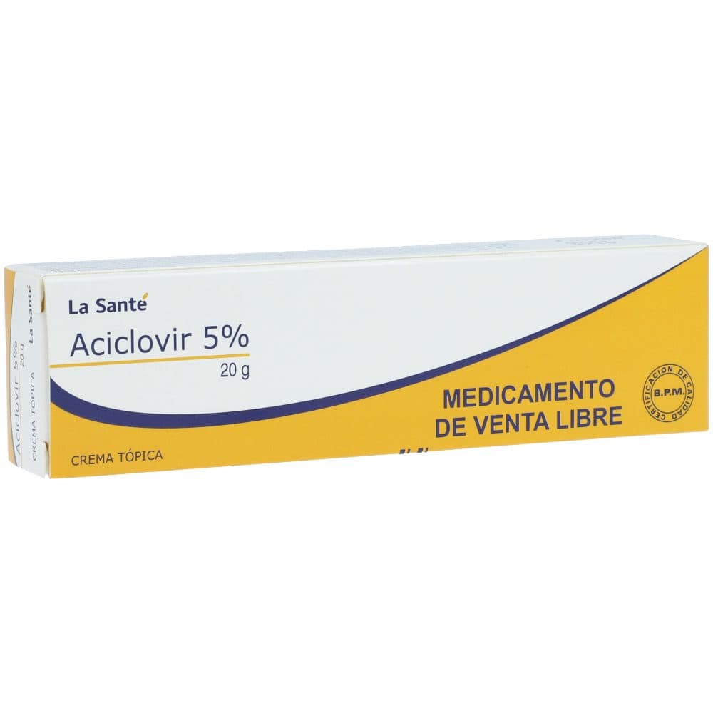 Aciclovir 5% Crema Tópica Tubo X 20 Gr