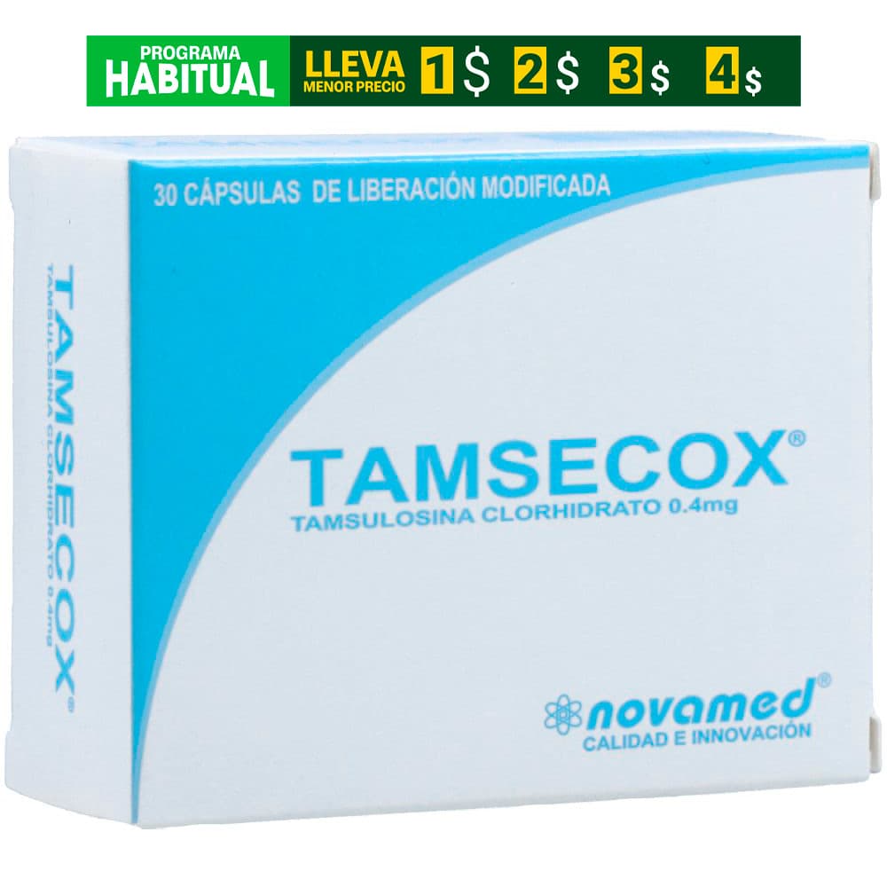 Tamsecox 0.4Mg Caja X 30 Cápsulas Liberación Prolongada
