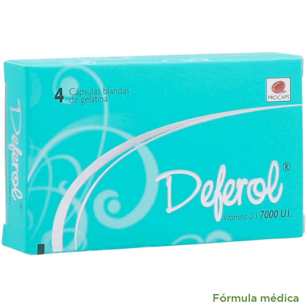 Deferol 7000Ui Caja X 4 Cápsulas Blandas