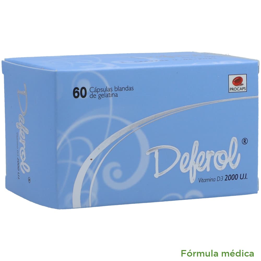 Deferol 2000 Ui Caja X 60 Capsulas Blandas