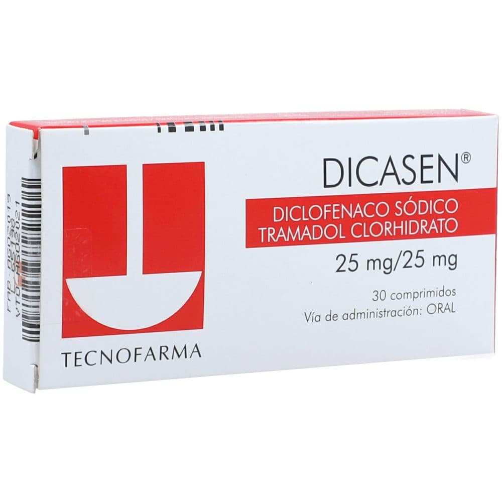 Dicasen (25+25)Mg Tableta Caja X 30