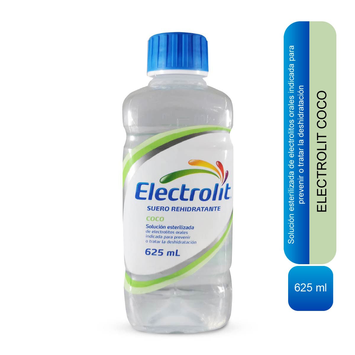 Electrolit Suero Rehidratante Solución Oral Sabor Coco 30Meq (Na)/L Frasco X 625Ml