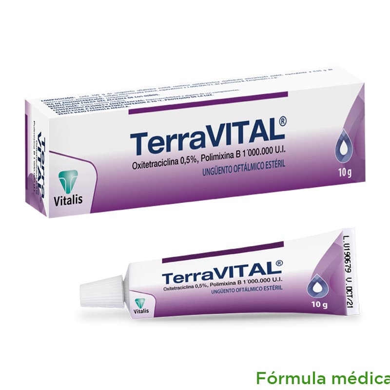 Terravital 0.5%+1000000Ui/100Gr Unguento Oftalmico Tubo X 10Gr
