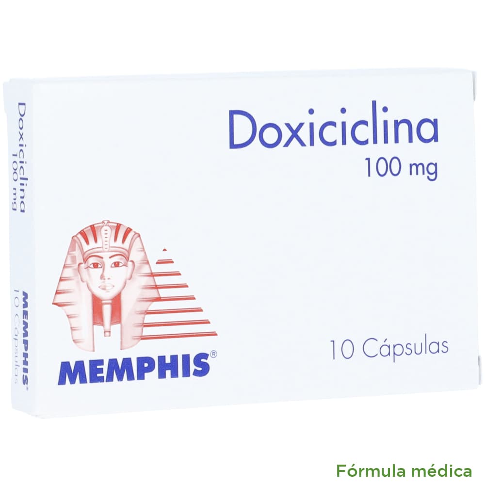 Doxiciclina Cápsulas 100 Mg Caja X 10