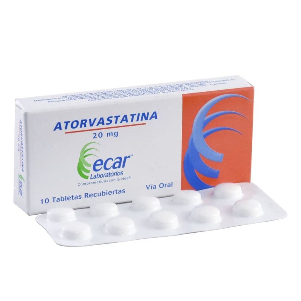 Atorvastatina 20Mg Tab Rec Caj X 10 Ecar