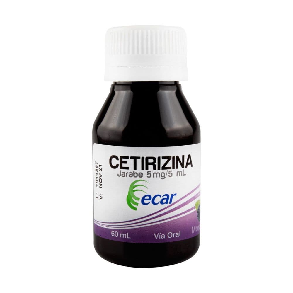 Cetirizina 5Mg/5Ml(0.1%) Jbe Fco X 60Ml Ecar Mora Azul