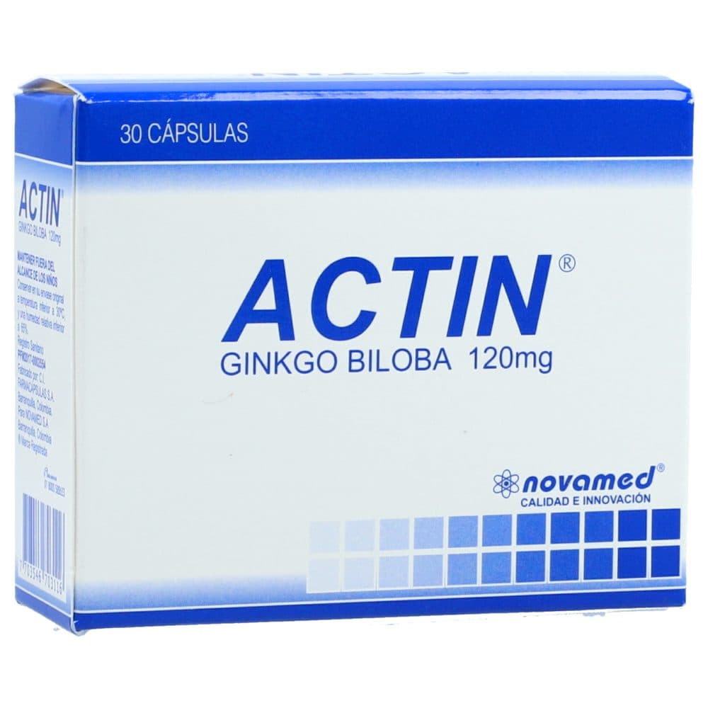 Actin 120 Mg Capsulas Caja X 30