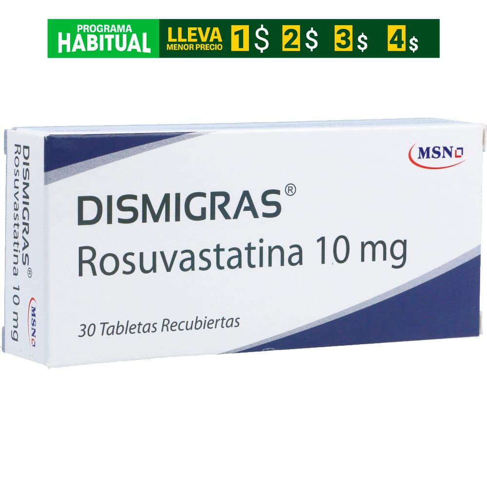 Dismigras Tabletas Recubiertas 10Mg Caja X 30