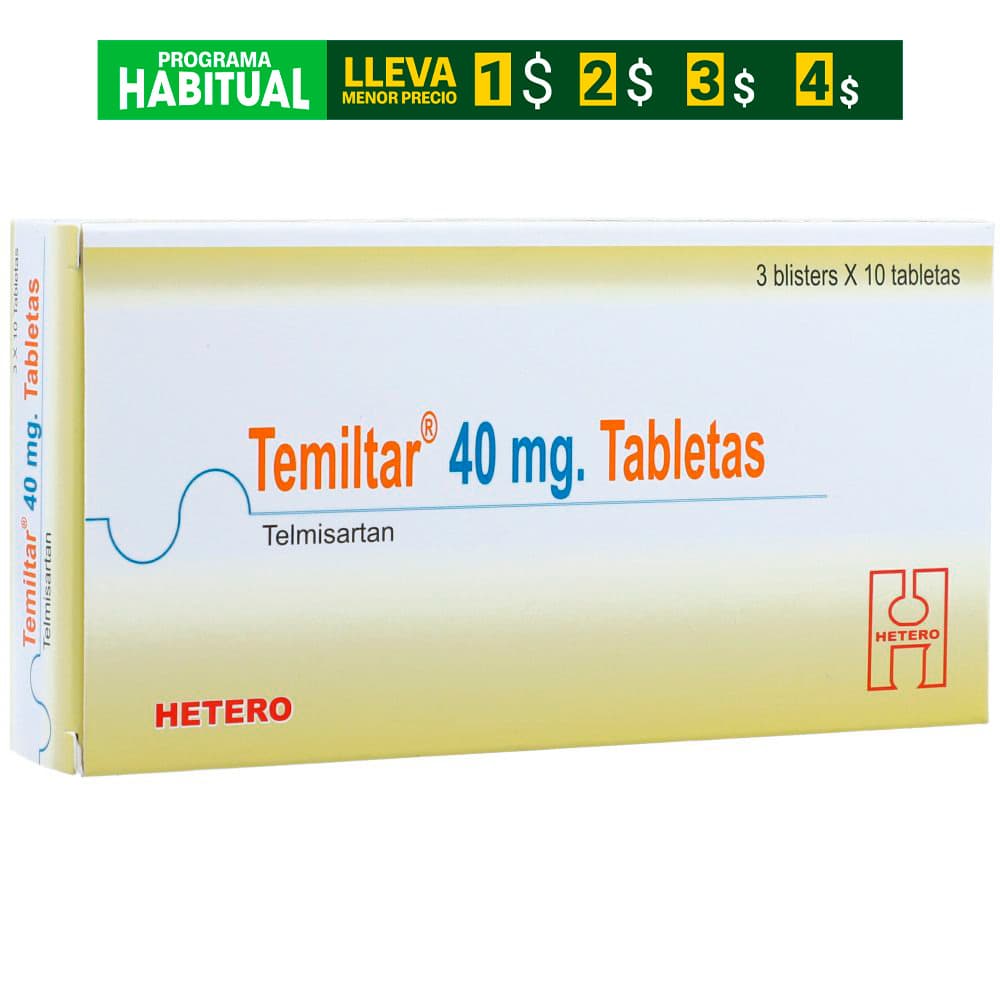 Temiltar 40Mg Caja X 30 Tabletas