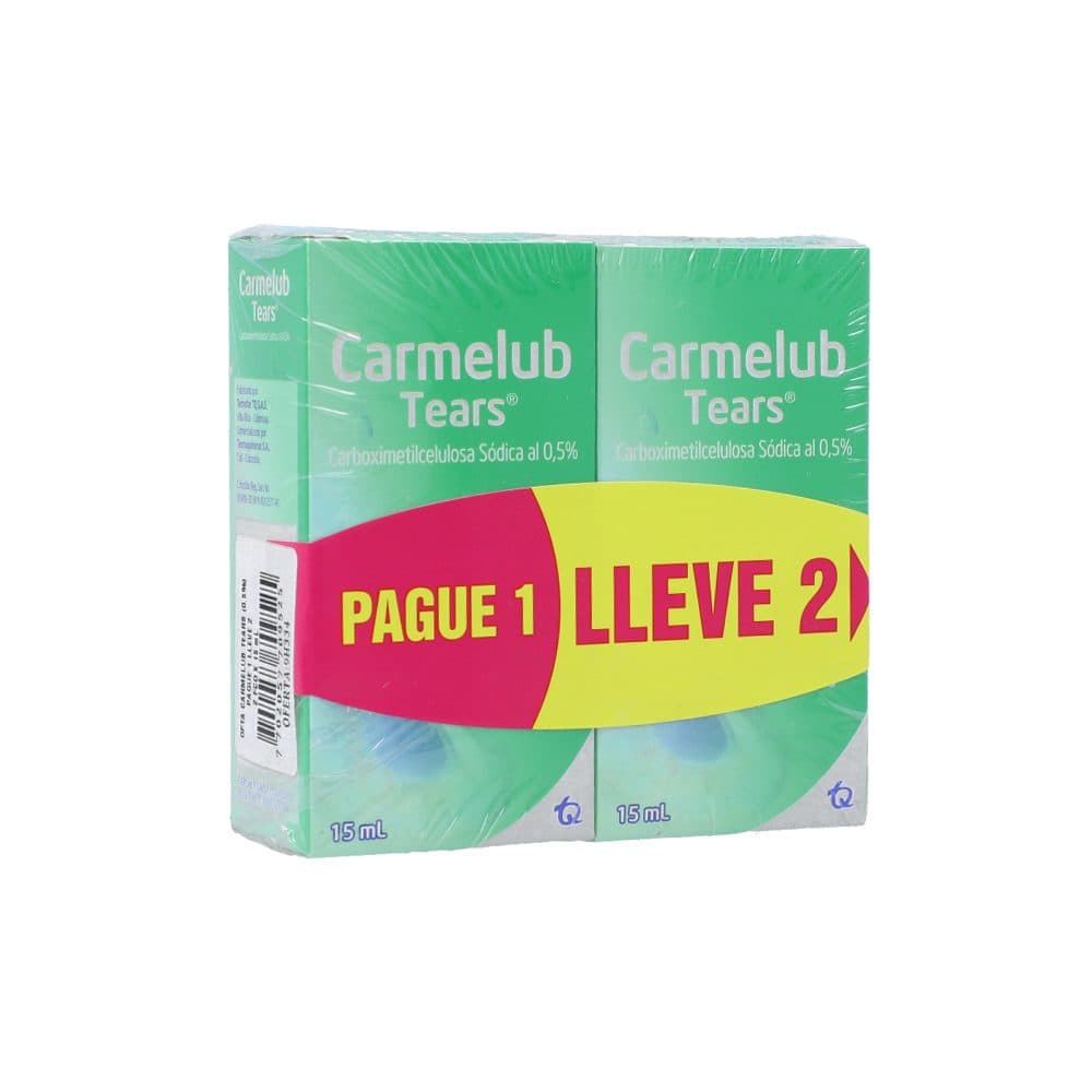 Carmelub Tears Solución Oftálmica Paquete X 2 Frascos X 15Ml