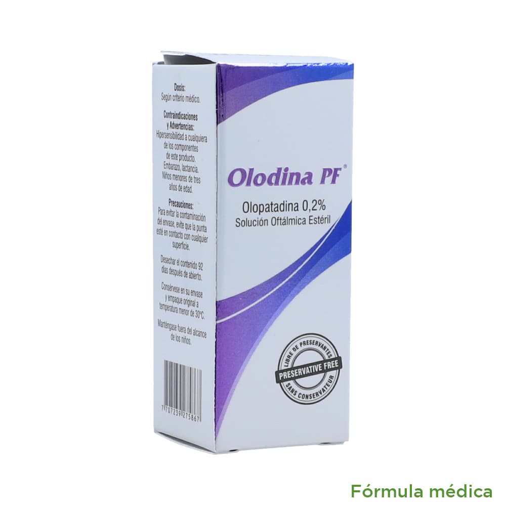 Olodina Pf 2Mg/Ml(0.2%) Solución Oftalmica Frasco X 5Ml