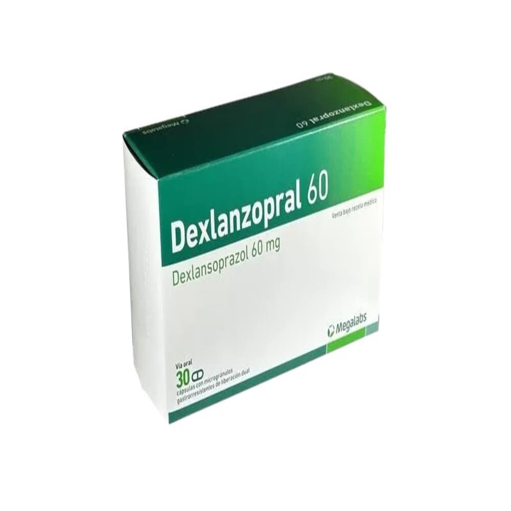 Dexlanzopral Cápsulas Liberación Retardada 60 Mg Caja X 30