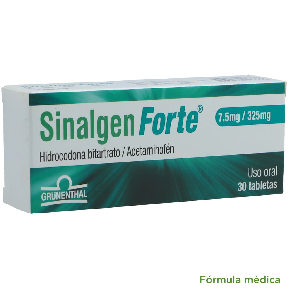 Sinalgen Forte Tabletas (325+7.5) Mg Caja X 30