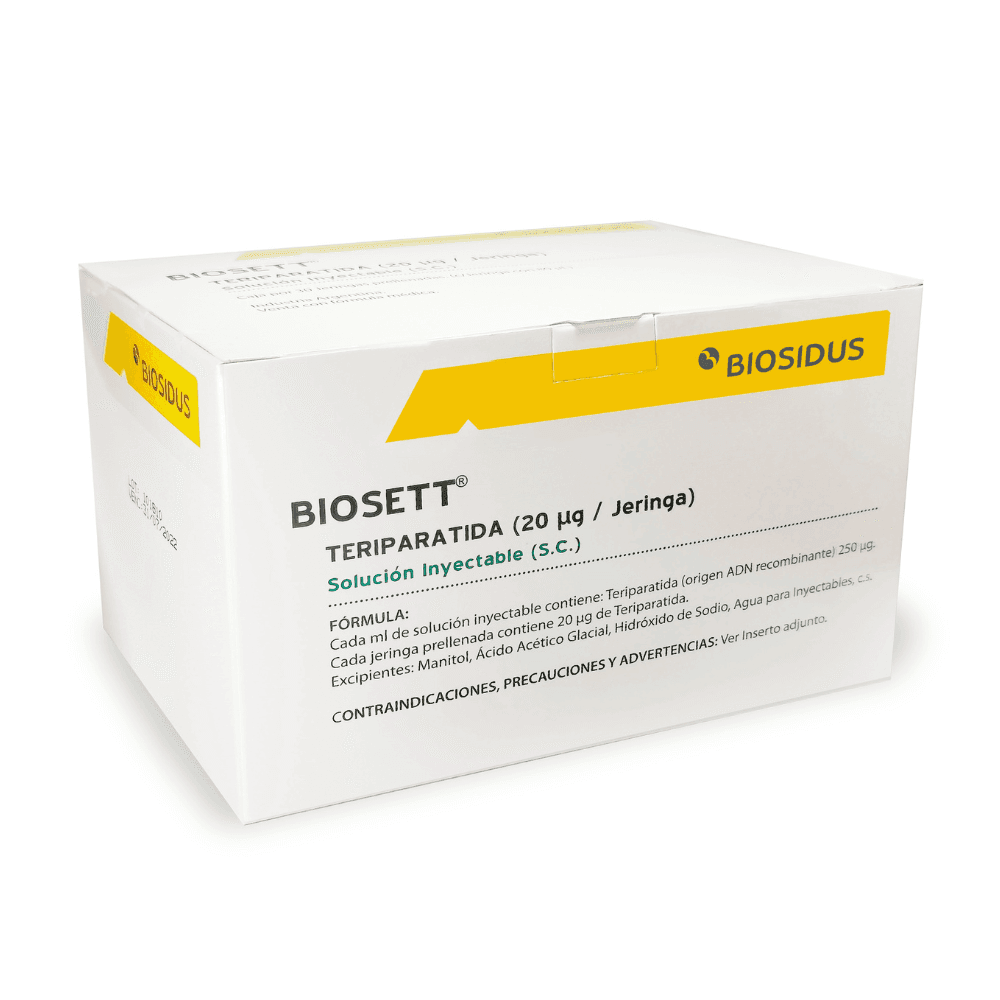 Biosett 20Mcg/0.08Ml(250Mcg/Ml) Solucion Inyectable Caja  30 Jeringa Prellenada 0.08Ml