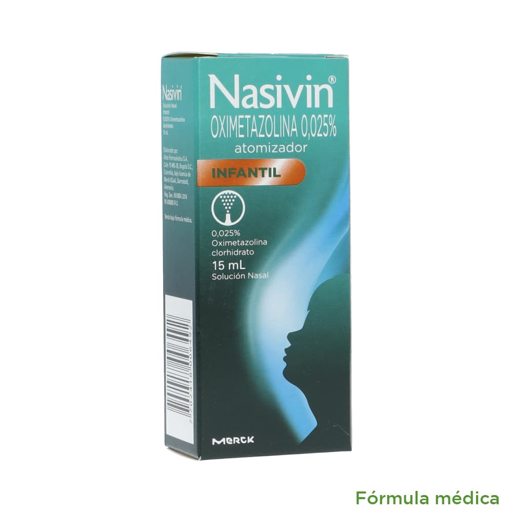 Nasivin Infantil 0.25Mg/Ml(0.025%) Solucion Nasal Frasco X 15Ml