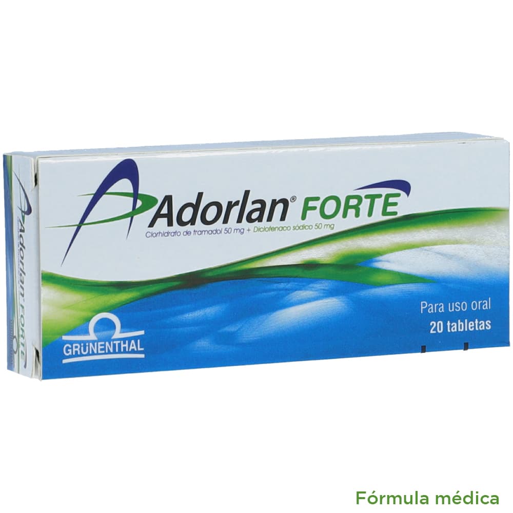 Adorlan Forte Tabletas (50+50)Mg Caja X 20
