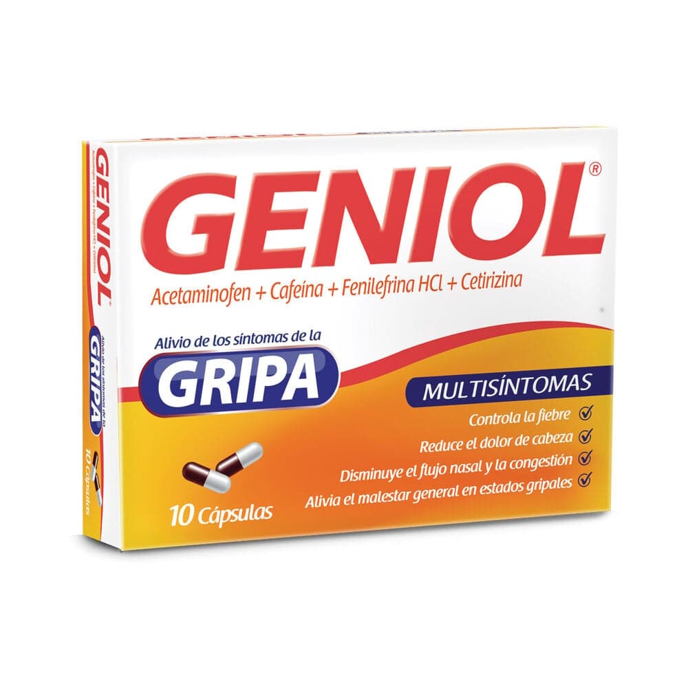 Geniol Gripa Cápsulas Caja X 10