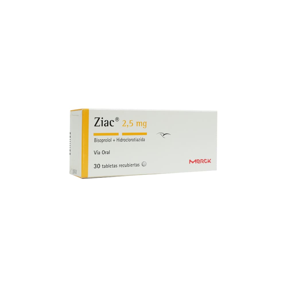 Ziac (2.5+6.25) Mg Caja X 30 Tabletas Recubiertas