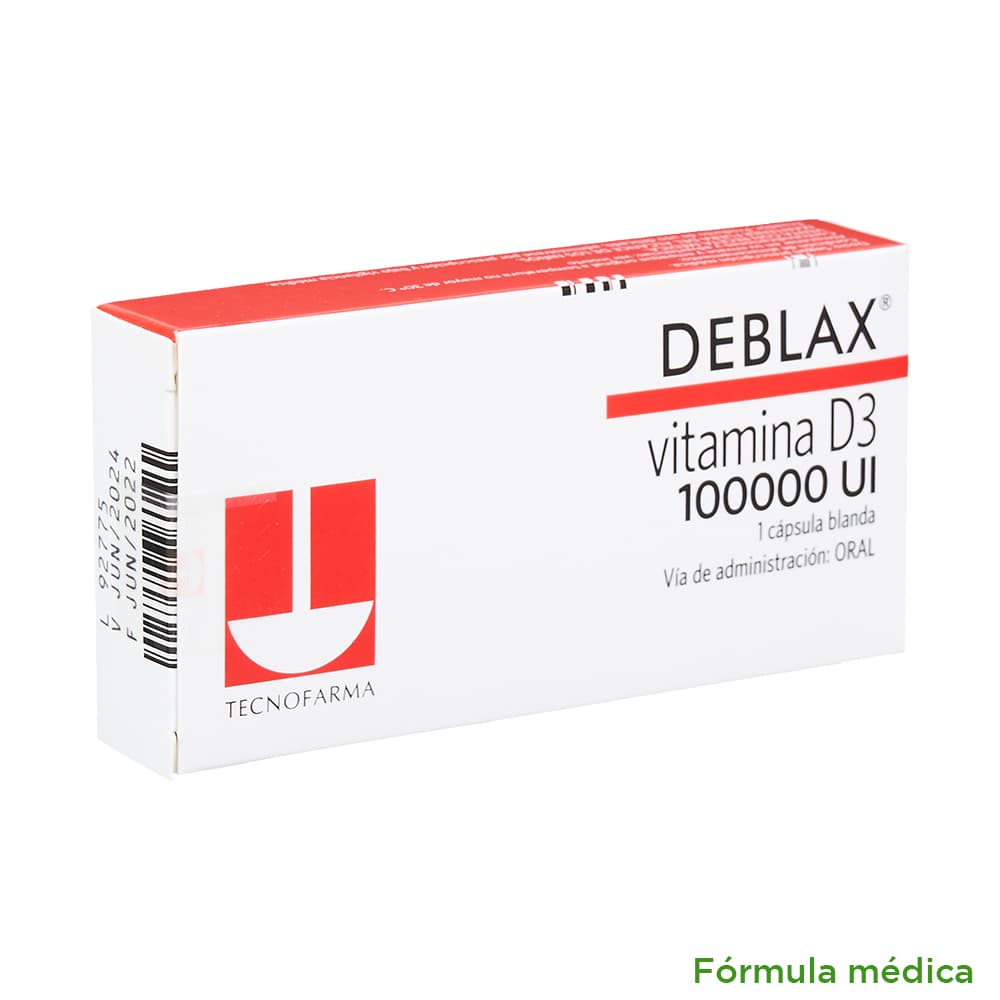 Deblax 100.000 UI en 1 Cápsula Blanda