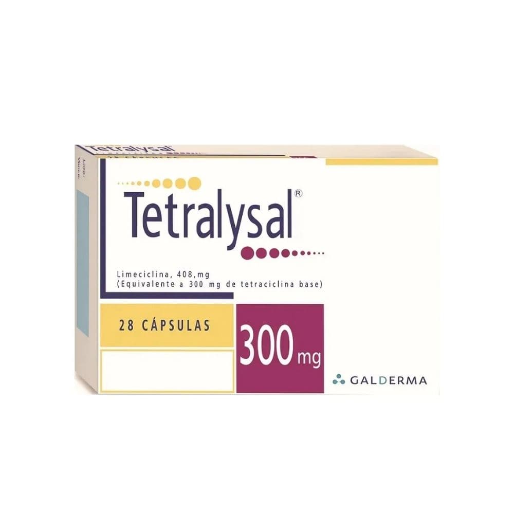 Tetralysal Cápsulas 300 Mg Caja X 28
