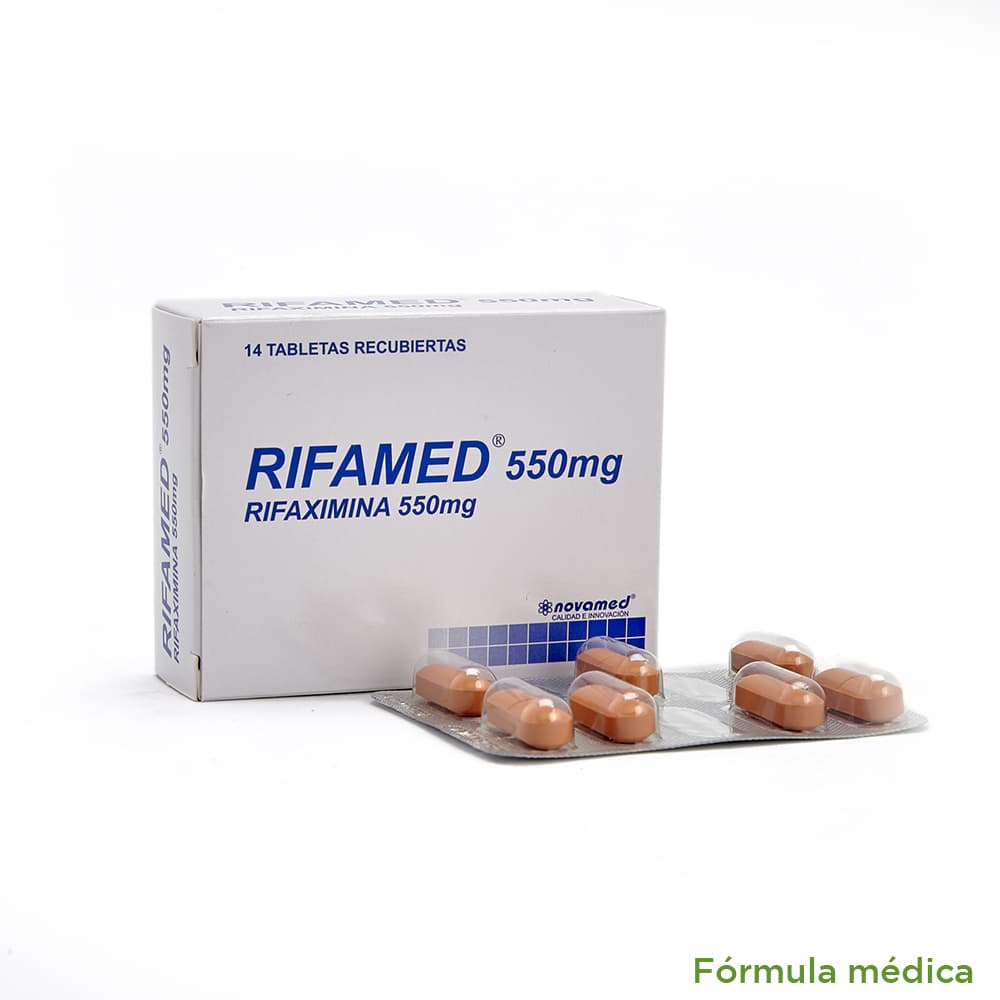 Rifamed 550 Mg Caja X 14 Tabletas Recubiertas