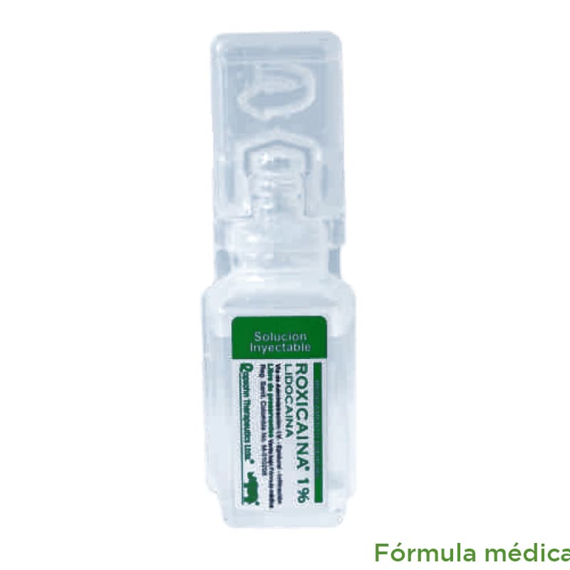 Roxicaina Simple 100 Mg/10Ml (1%) Solución Inyectable 1 Ampoulepack Por 10Ml