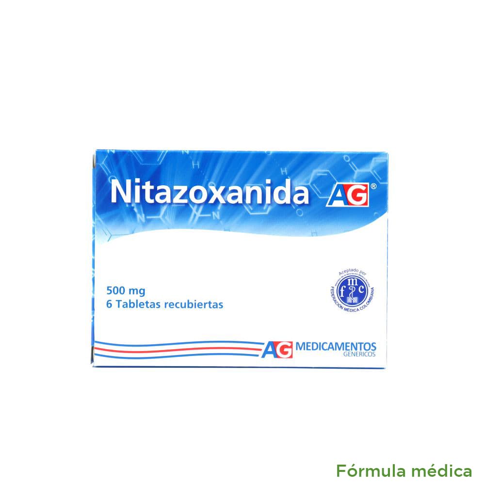 Nitazoxanida 500Mg Tabletas Recubiertas Caja X 6