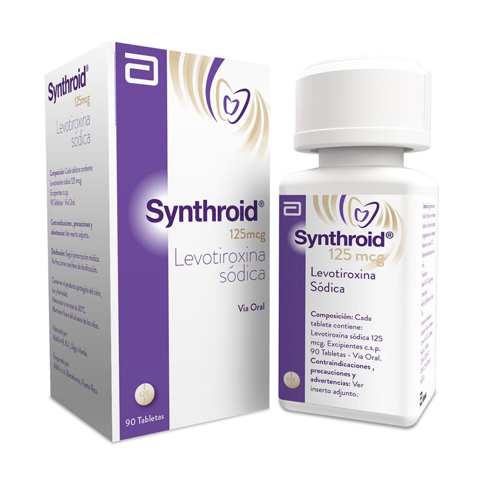 Synthroid Tabletas 125Mcg Frasco X 90