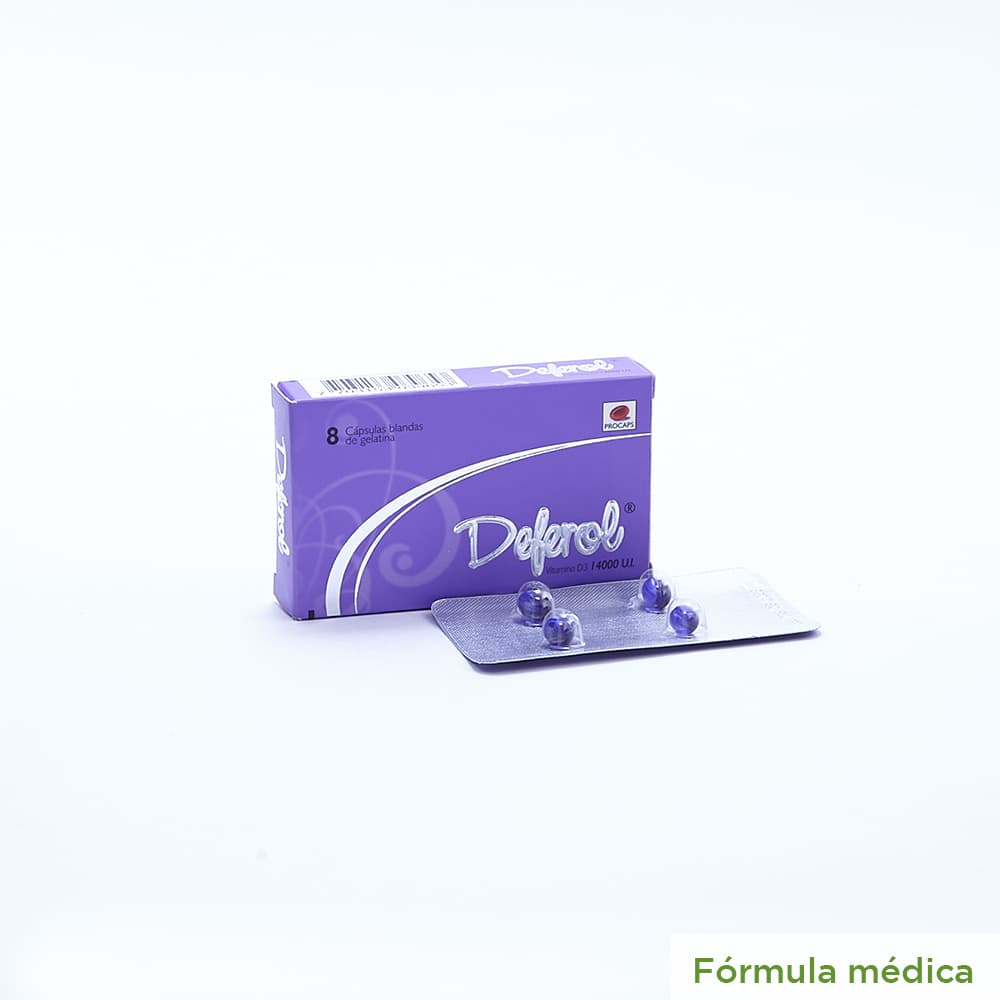 Deferol 14000Ui Caja X 8 Cápsulas Blandas