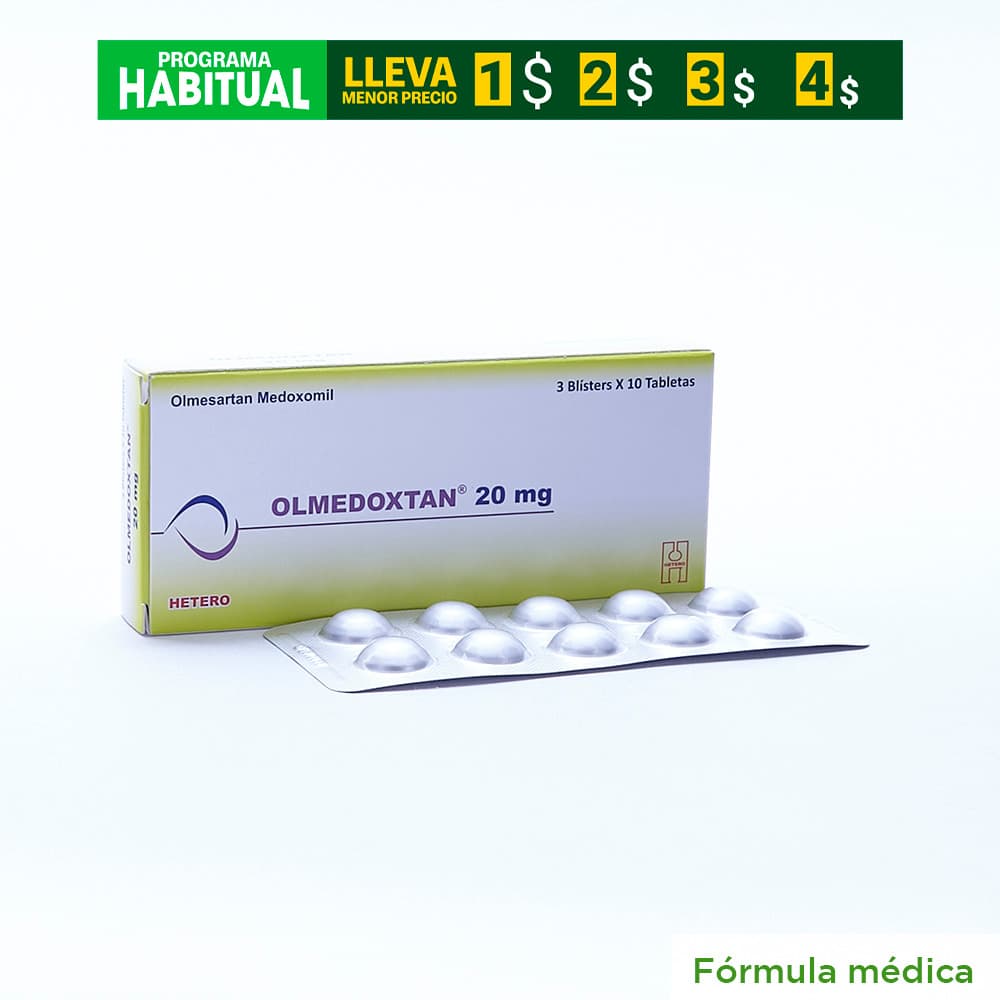 Olmedoxtan 20Mg Tableta Recubierta Caj X 30