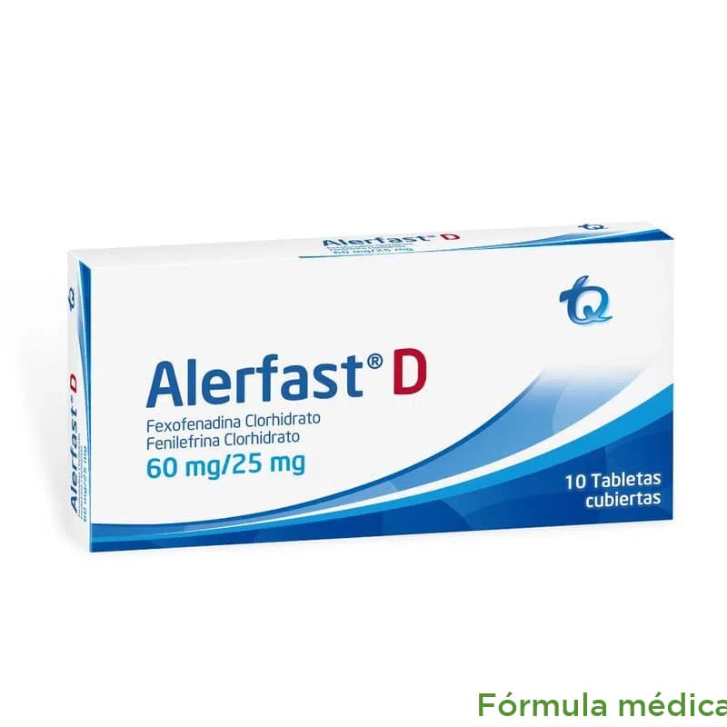 Alerfast D (25+60)Mg Tabletas Recubiertas Caja X 10